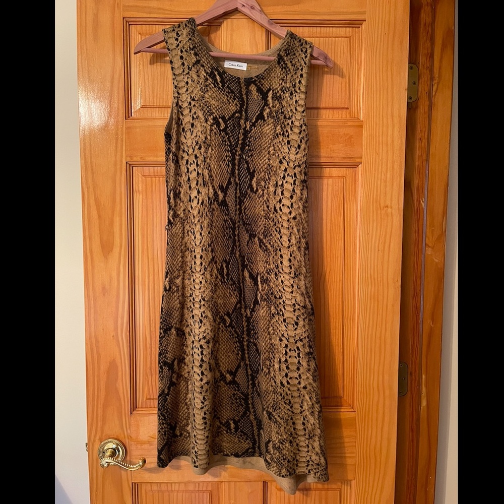 Calvin Klein Python Print Dress - image 1